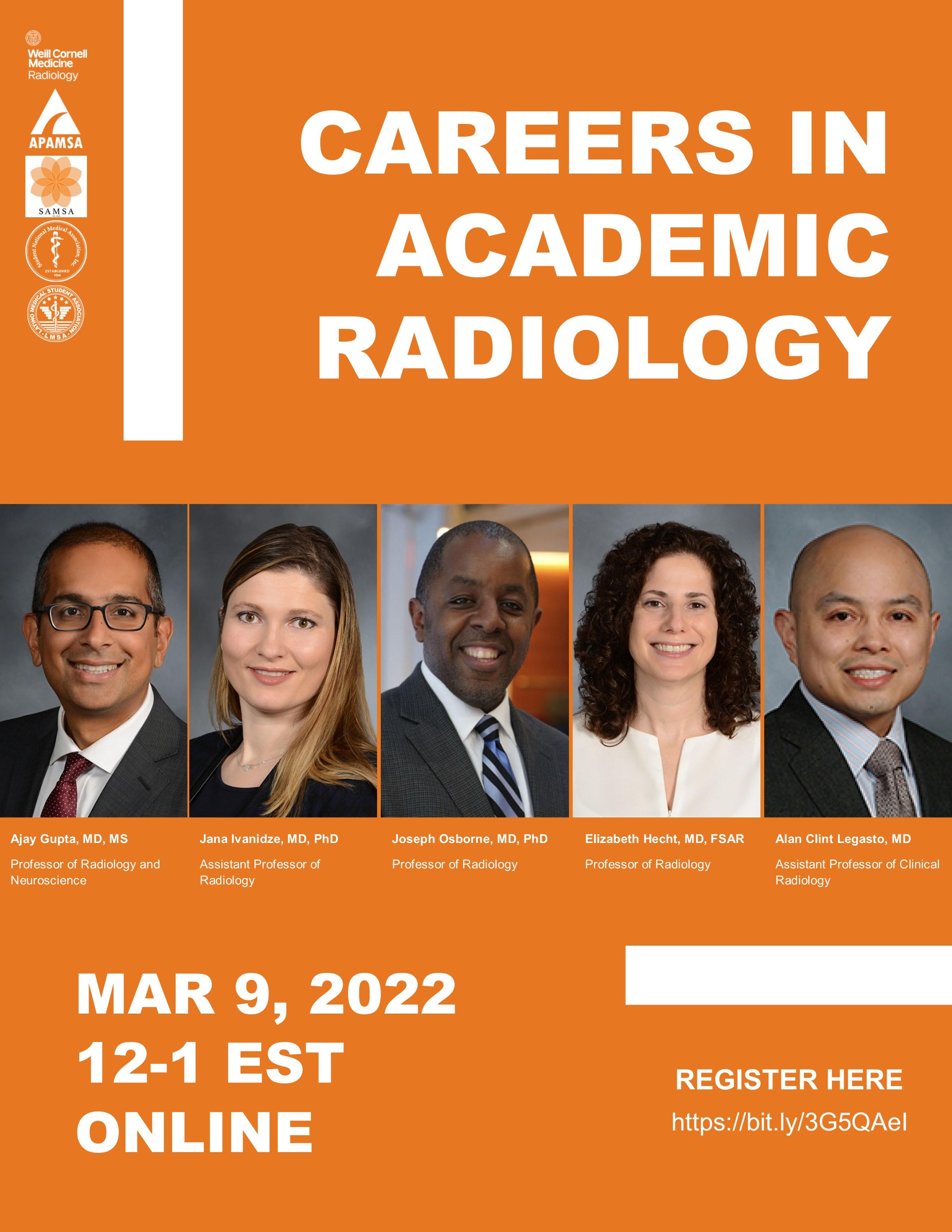 Careers in Academic Radiology