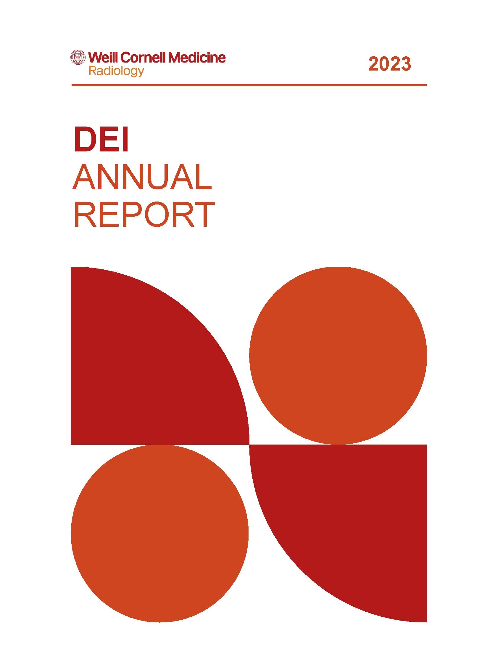cover page of DEI Annual Report 2023